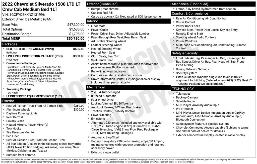 chevrolet silverado 1500 limited 2022 1GCPYDEKXNZ131996 image chevrolet silverado 1500 limited 2022 1GCPYDEKXNZ131996 image